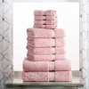 900 Gsm Egyptian Cotton Towel Set Of 10 Heavy Bath Towels Tea Rose