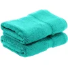 Egyptian Cotton Bath Towel Set Of 2 900 Gsm Plush Absorbent Body Towels Turquoise