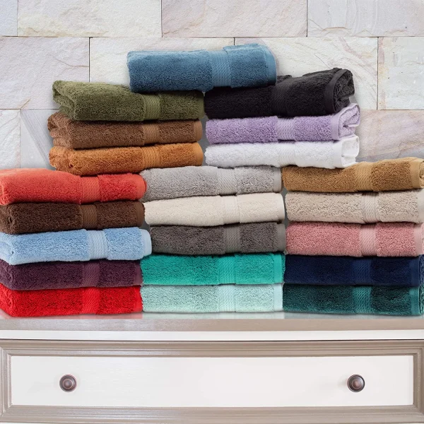900 Gsm Egyptian Cotton Hand Towel Set Of 4 Plush Absorbent Towels