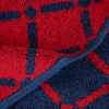 550 Gsm Long Staple Cotton Towels Two Tone Red Navy Blue