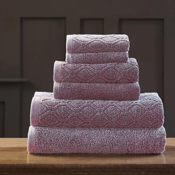 Denim Washed Bath Towels 550 Gsm Cotton Fig
