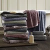 Denim Washed Bath Towels Set 550 Gsm Cotton