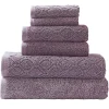 Denim Washed Bath Towels Set 550 Gsm Cotton Fig