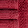 600 Gsm Textured Towel Set Ribbed Towels Burgundy