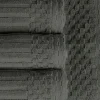 600 Gsm Textured Towel Set Ribbed Towels Pine Green