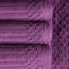 600 Gsm Textured Towel Set Ribbed Towels Plum