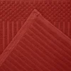 Ribbed Textured Towels Set 600 Gsm Cotton Burgundy