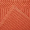 Ribbed Textured Towels Set 600 Gsm Cotton Coral