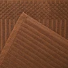 Ribbed Textured Towels Set 600 Gsm Cotton Java