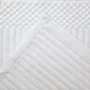 Ribbed Textured Towels Set 600 Gsm Cotton White