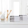 Luxurious 500 Gsm Floral Embroidery Hand Towel Set Of 4 White