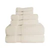 575 Gsm Cotton Towel Set Of 6 Zero Twist Ivory