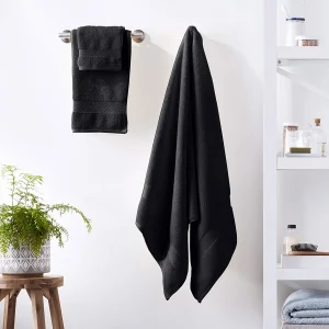 575 Gsm Zero Twist Towel Set Of 3 Black